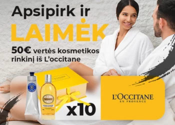 Apsipirk ir LAIMĖK L'Occitane prizus