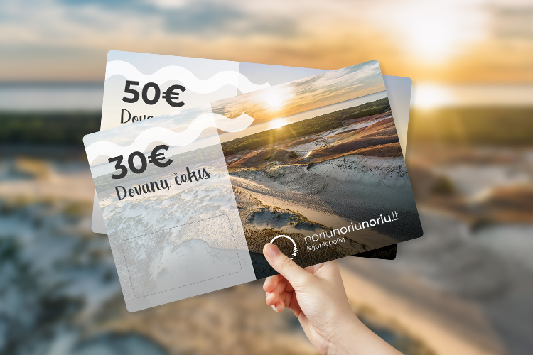 DOVANŲ ČEKIS NoriuNoriuNoriu.lt PUIKIAM poilsiui - Noriu Noriu Noriu